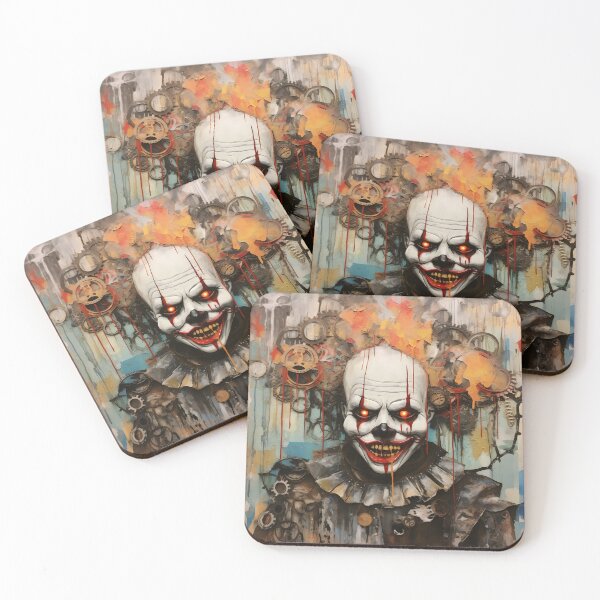 Item preview, Expressionism Steel Punk Horror Clown  designed and sold by ARTficiallyAnon.