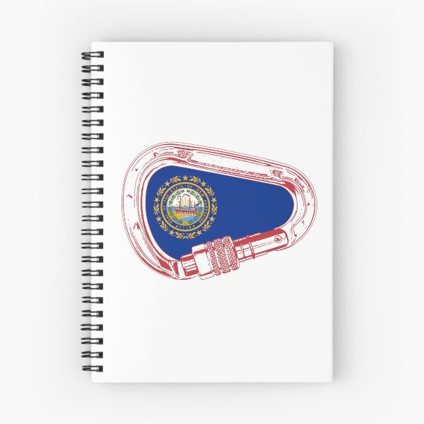 Item preview, New Hampshire Flag Climbing Carabiner designed and sold by Esskay Designs.
