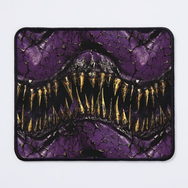 Item preview, Creepy Vampire Golden Fangs Purple Halloween Pattern designed and sold by Sturdust.