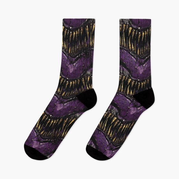 Item preview, Creepy Vampire Golden Fangs Purple Halloween Pattern designed and sold by Sturdust.