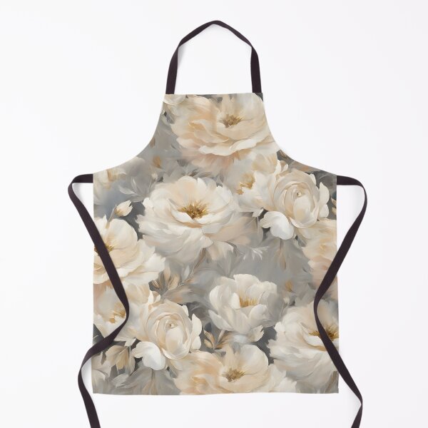 Artikelvorschau, Vintage Blumenmuster Elfenbein und Grau entworfen und verkauft von Cato99.