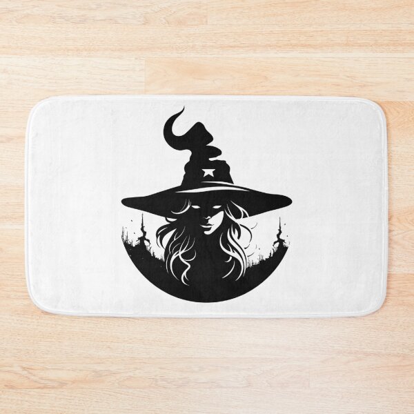 Item preview, Witch in black and white - shadow Halloween designed and sold by Tomioka-Art.