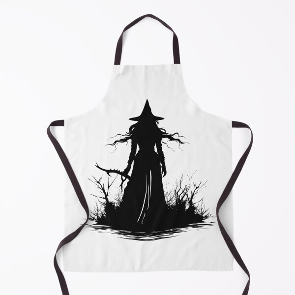 Item preview, Witch in black and white - shadow Halloween designed and sold by Tomioka-Art.