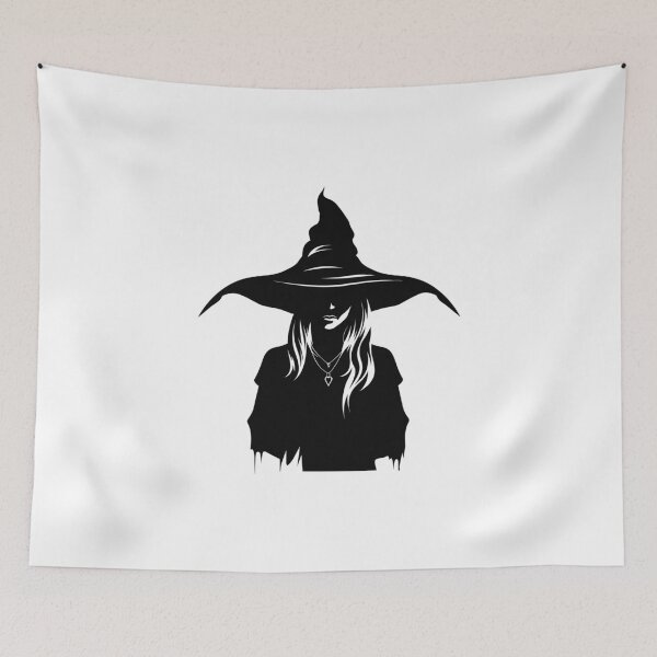 Item preview, Witch in black and white - shadow Halloween designed and sold by Tomioka-Art.