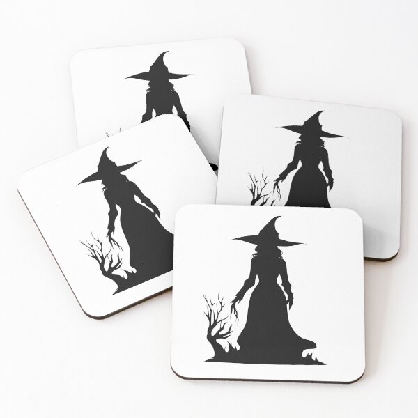 Item preview, Witch in black and white - shadow Halloween designed and sold by Tomioka-Art.