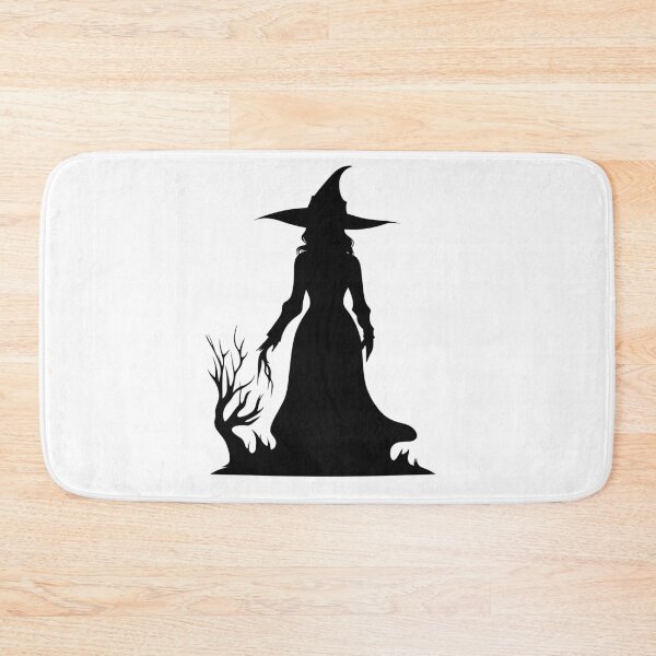 Item preview, Witch in black and white - shadow Halloween designed and sold by Tomioka-Art.