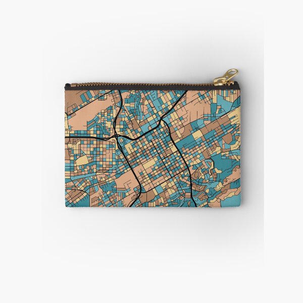 Item preview, Birmingham Map Pattern in Mid Century Pastel designed and sold by PatternMaps.