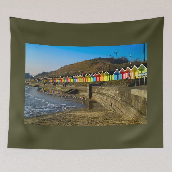 Item preview, Dawn At Scarborough Beach Huts designed and sold by Alisonchambers2.