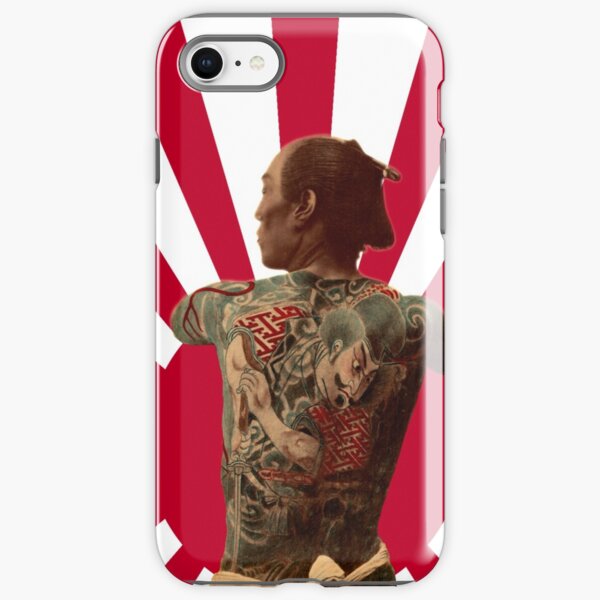 Tattooed Samurai Rising Sun iPhone Tough Case