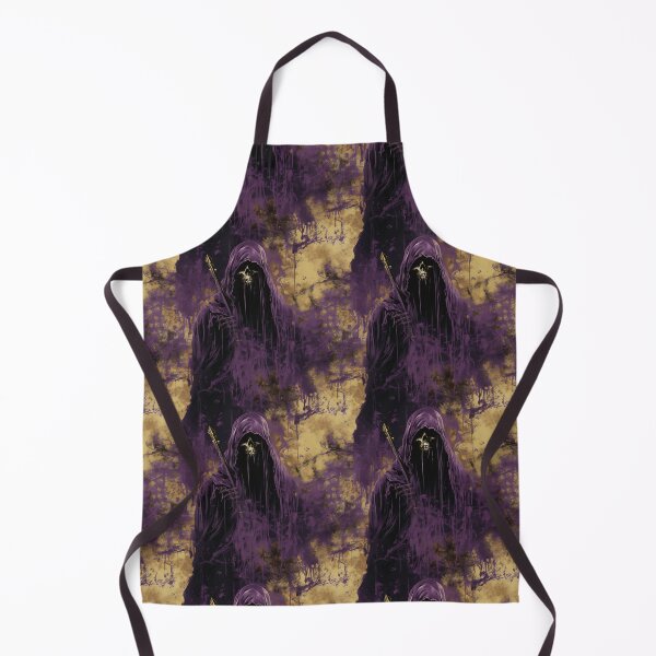 Item preview, Eerie Gothic Purple Grim Reaper Halloween Pattern designed and sold by Sturdust.