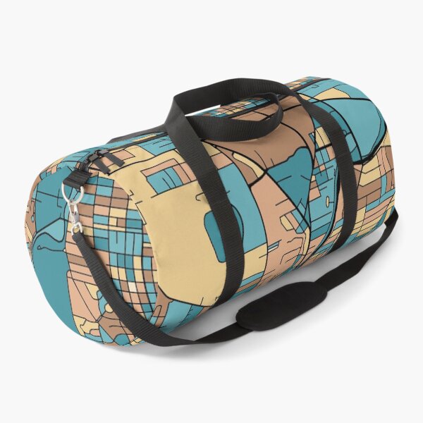 Item preview, Fort Wayne Map Pattern in Mid Century Pastel designed and sold by PatternMaps.