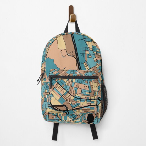 Item preview, Glendale Map Pattern in Mid Century Pastel designed and sold by PatternMaps.