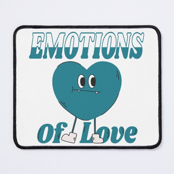 Item preview, Emotions of love - blue monster heart groovy retro vintage designed and sold by TNwandesignart.
