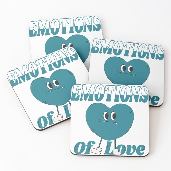 Item preview, Emotions of love - blue monster heart groovy retro vintage designed and sold by TNwandesignart.