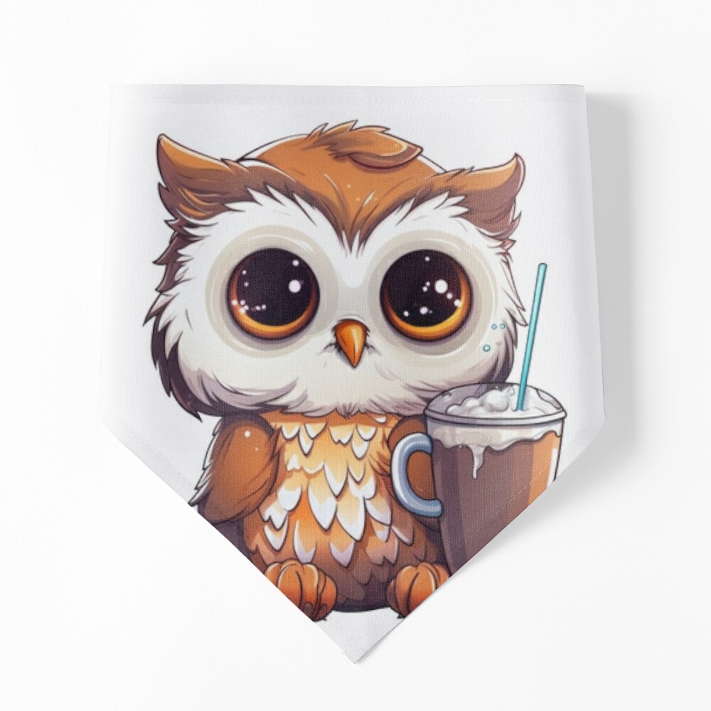 Pattern with cute owls with trendy accessories - glasses, bow-tie