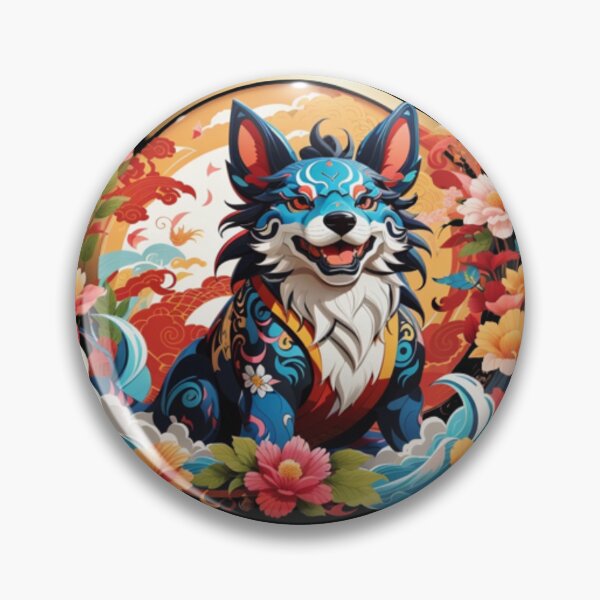 Item preview, Majestic great Sushi dog in digital painting style. designed and sold by BGRS.