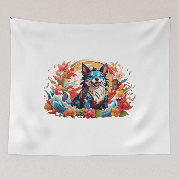 Item preview, Majestic great Sushi dog in digital painting style. designed and sold by BGRS.