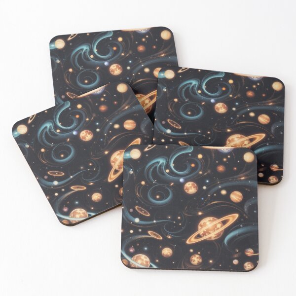 Item preview, Night Sky with Stars and Planets designed and sold by pattern-atelier.