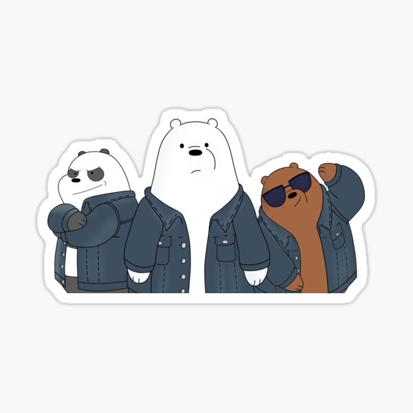 We bare Bears Pegatina