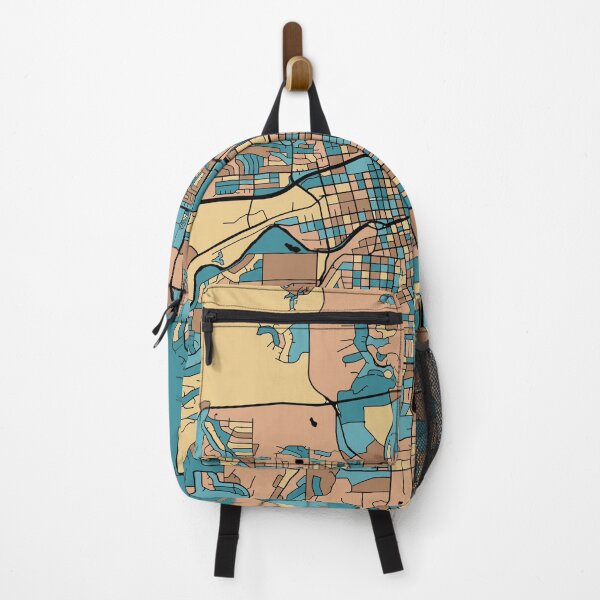 Item preview, Reno Map Pattern in Mid Century Pastel designed and sold by PatternMaps.