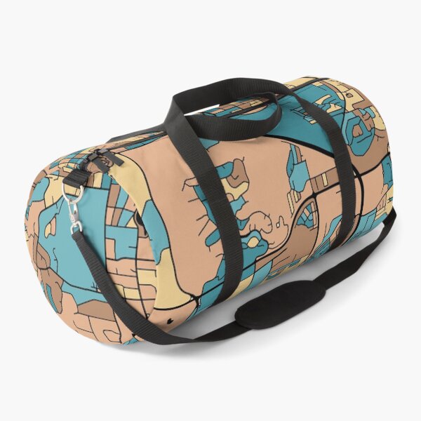 Item preview, Reno Map Pattern in Mid Century Pastel designed and sold by PatternMaps.
