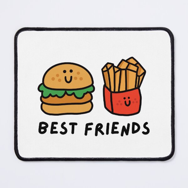 Item preview, Best Friends - Hamburger and French Fries (with words) designed and sold by sleepycharis.