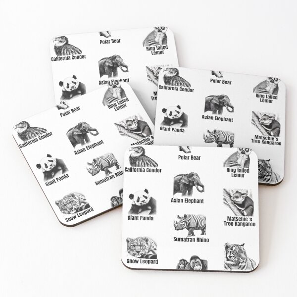 Item preview, Endangered Animals Sticker Pack - 10 Units designed and sold by IguaranDesign.