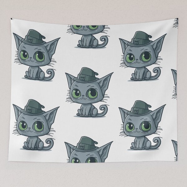 Item preview, Whimsical Wizard Cat - Magical Feline Art designed and sold by hudaG.