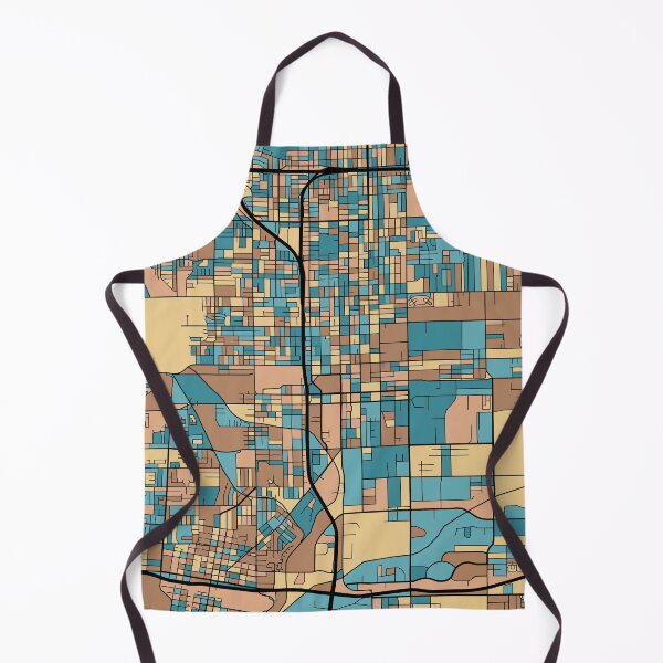 Artikelvorschau, San Bernardino-Kartenmuster in Pastell der Mitte des Jahrhunderts entworfen und verkauft von PatternMaps.