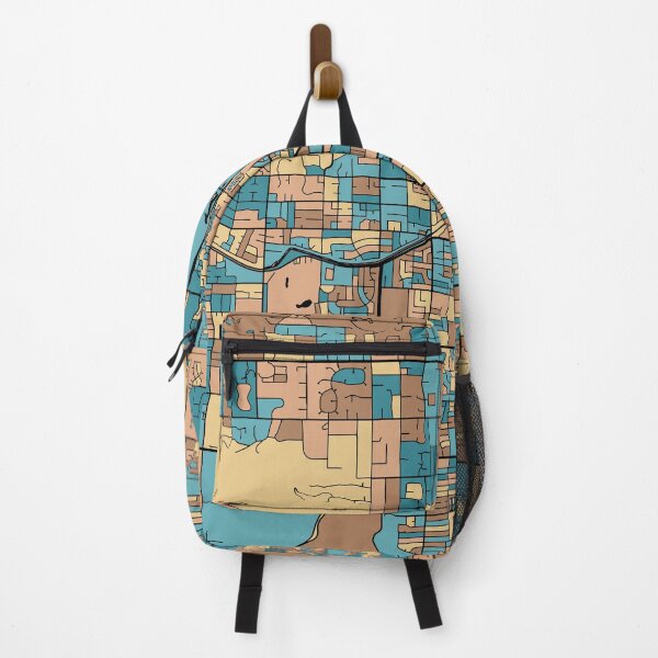 Item preview, Scottsdale Map Pattern in Mid Century Pastel designed and sold by PatternMaps.