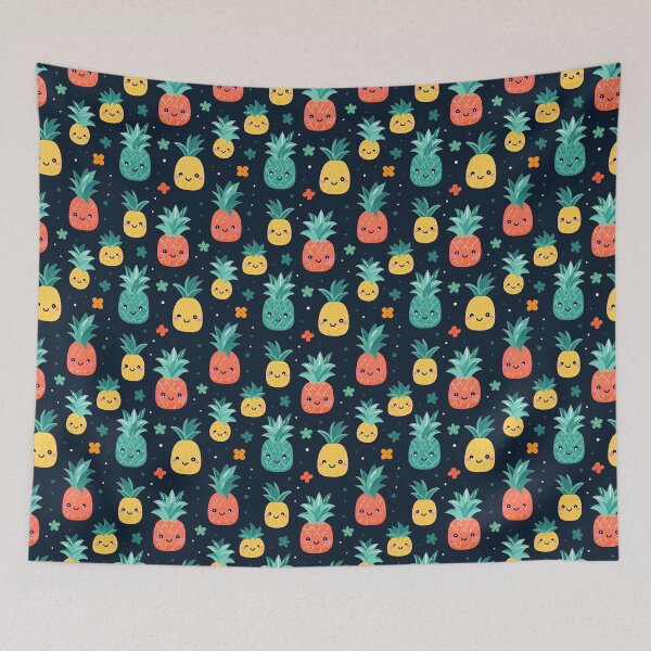 Item preview, cute pineapple seamless designed and sold by NatthyDesign.