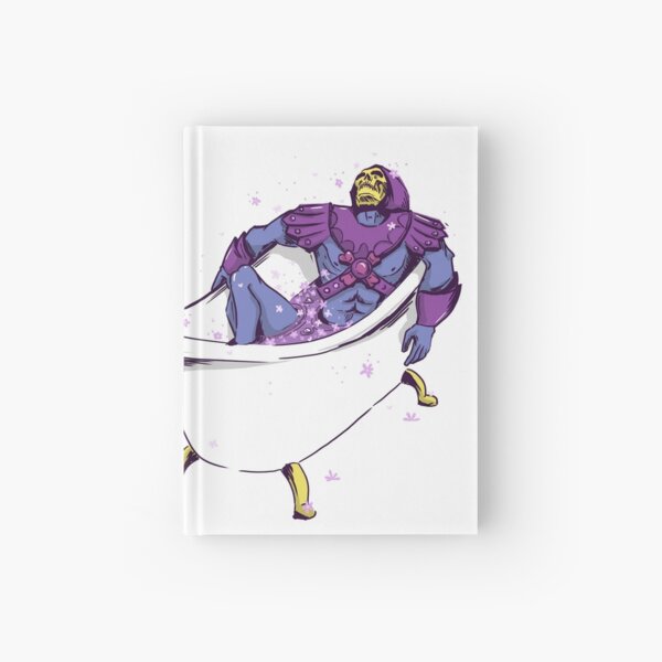 Skeletor in the bath Hardcover Journal