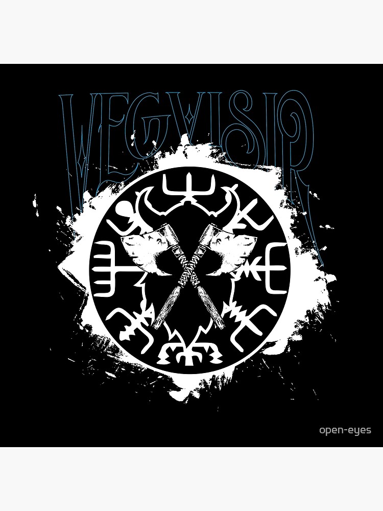 Vegvisir Kompass Des Nordens Art Board Print By Open Eyes Redbubble