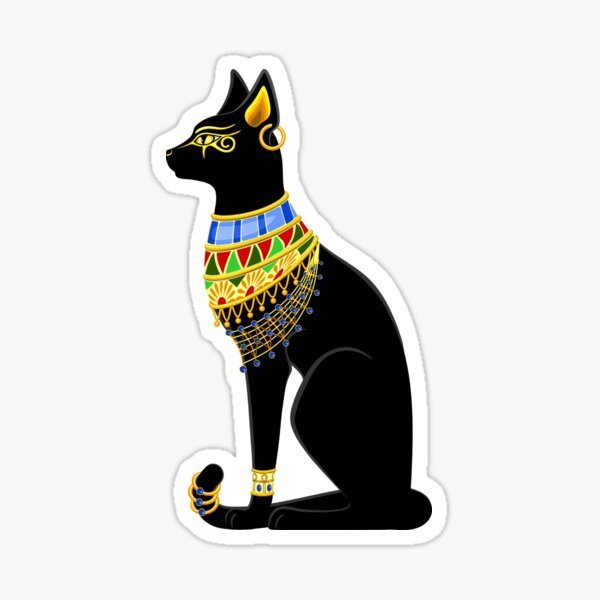 Cat Ancient Egypt Deity Sacred Animal Sticker