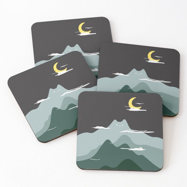 Item preview, Cat Mountain Day and Night (Night)  designed and sold by sleepycharis.
