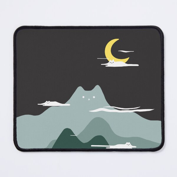 Item preview, Cat Mountain Day and Night (Night) designed and sold by sleepycharis.
