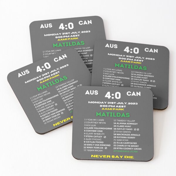 Item preview, Matildas FIFA WWC 2023 Australia VS Canada Commemorative Player List designed and sold by UpTheTillies.