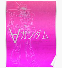 Turn A Gundam Vaporwave Poster