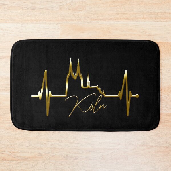 Item preview, Cologne Skyline Heartbeat Köln Fan Heart Cologne Cathedral designed and sold by EDcreations.