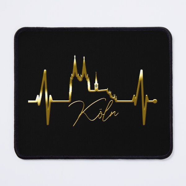 Item preview, Cologne Skyline Heartbeat Köln Fan Heart Cologne Cathedral designed and sold by EDcreations.