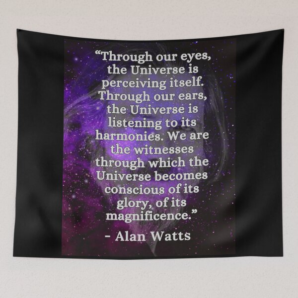 Item preview, Alan Watts Quote designed and sold by Beyond The Veil.