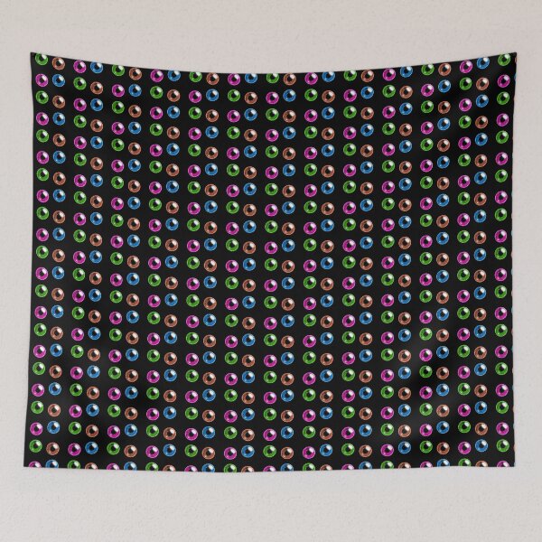 Item preview, Blue Green Orange Pink Dark Iris Sticker Pack by ZeesDesign on Redbubble designed and sold by ZEESDESIGN.