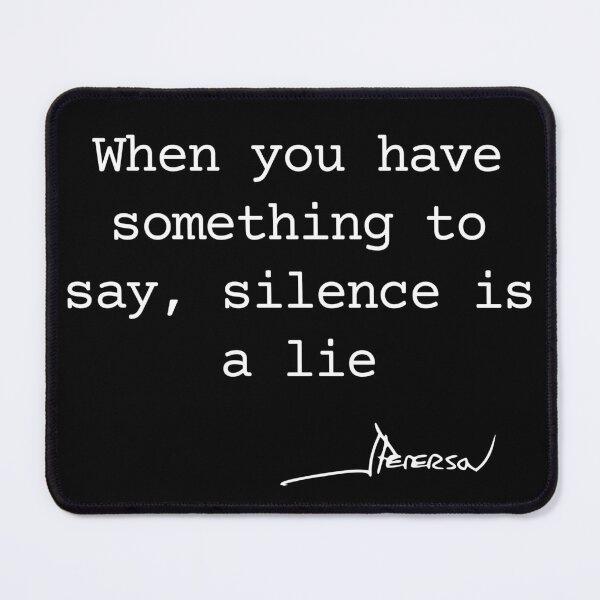 Item preview, Silence is a lie - Jordan Peterson designed and sold by LoneMaverick.