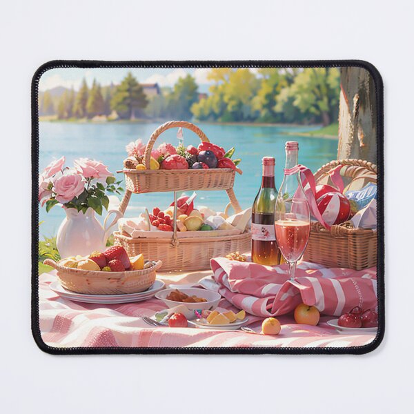 Item preview, Preppy Pink Lakeside Picnic designed and sold by pattern-atelier.