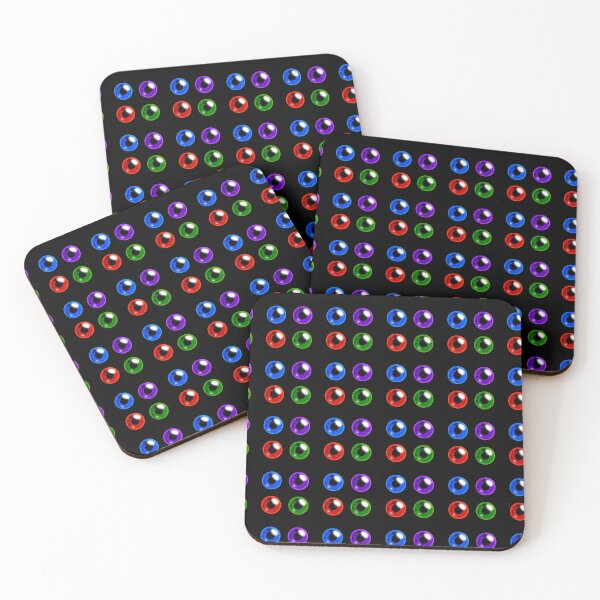 Item preview, Green Red Purple Blue Dark Iris Sticker Pack by ZeesDesign on Redbubble designed and sold by ZEESDESIGN.