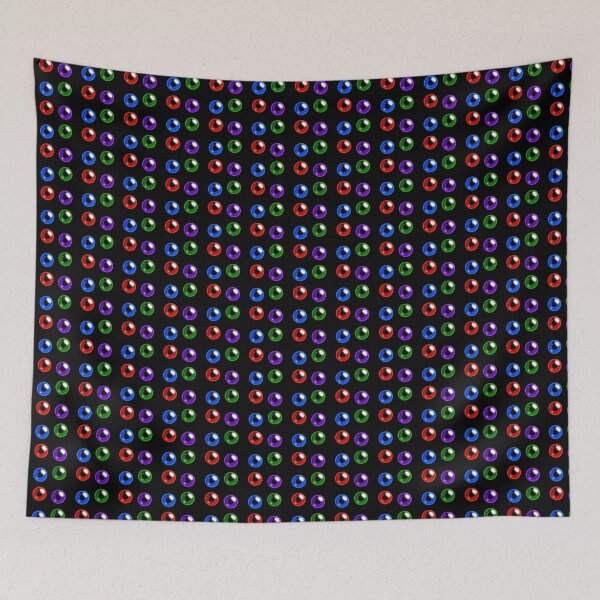 Item preview, Green Red Purple Blue Dark Iris Sticker Pack by ZeesDesign on Redbubble designed and sold by ZEESDESIGN.