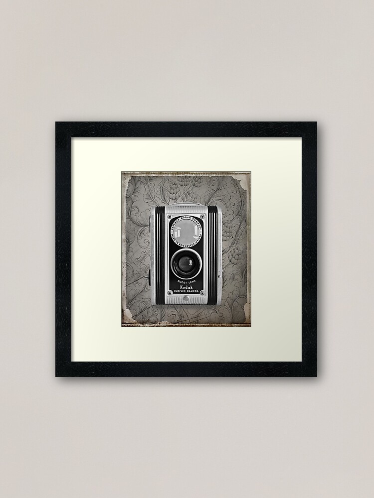Alternate view of Kodak Duaflex Camera - Vintage Black and White Framed Art Print