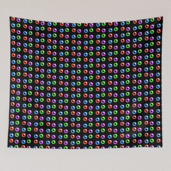 Item preview, Green Red Purple Blue Light Iris Sticker Pack by ZeesDesign on Redbubble designed and sold by ZEESDESIGN.