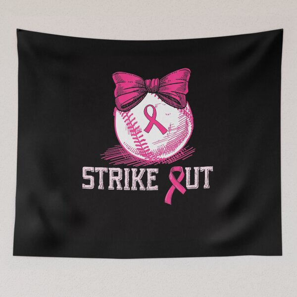 Item preview, Strike Out Breast Cancer Baseball Breast Cancer Awareness designed and sold by MissRasheedHam.