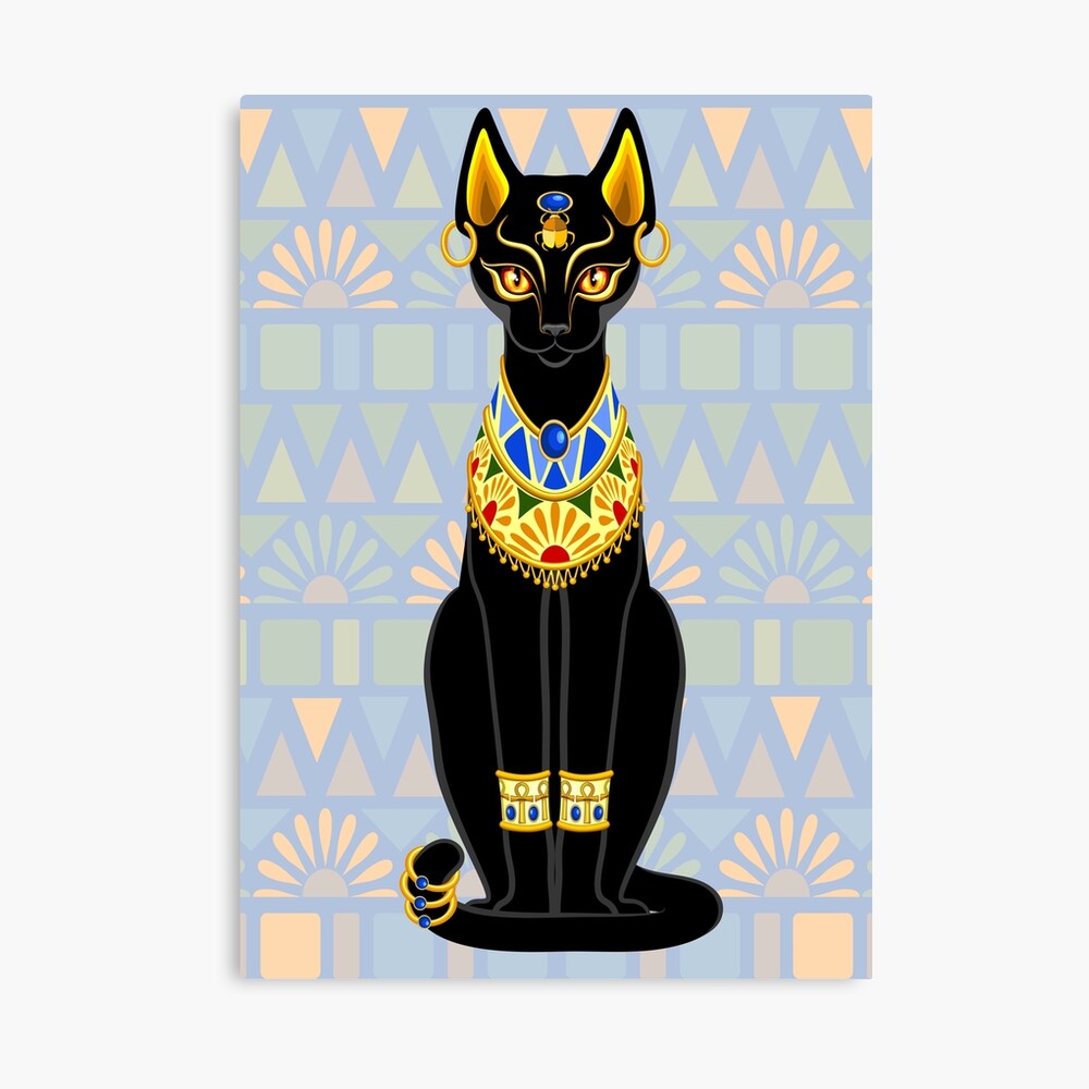 Póster for Sale con la obra «Gato Antiguo Egipto Deidad Animal Sagrado - 2»  de BluedarkArt | Redbubble